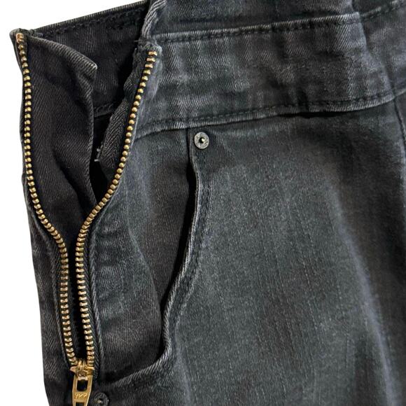 Levi's Black Denizen Jean Overalls Jumpsuit Women's Small Slim Ankle Crop - Picture 4 of 12